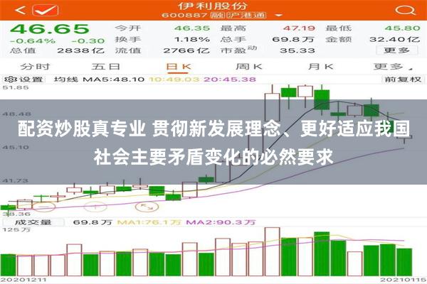 配资炒股真专业 贯彻新发展理念、更好适应我国社会主要矛盾变化的必然要求