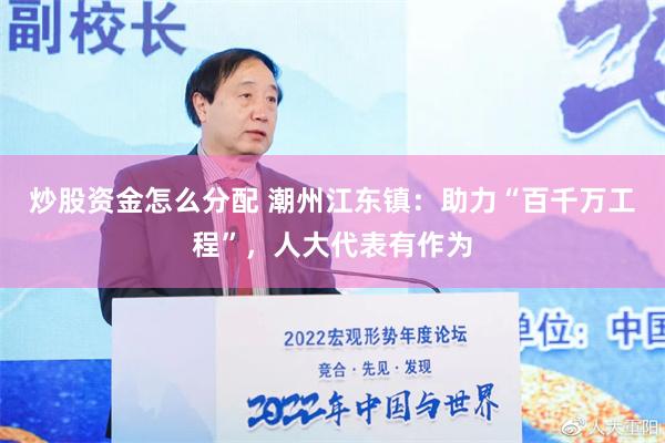 炒股资金怎么分配 潮州江东镇：助力“百千万工程”，人大代表有作为