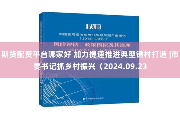 期货配资平台哪家好 加力提速推进典型镇村打造 |市委书记抓乡村振兴（2024.09.23