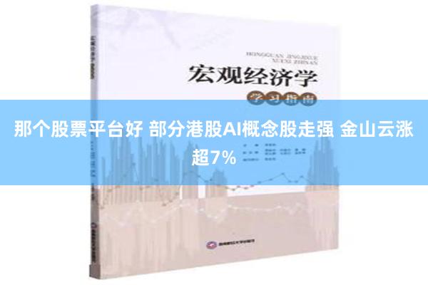 那个股票平台好 部分港股AI概念股走强 金山云涨超7%